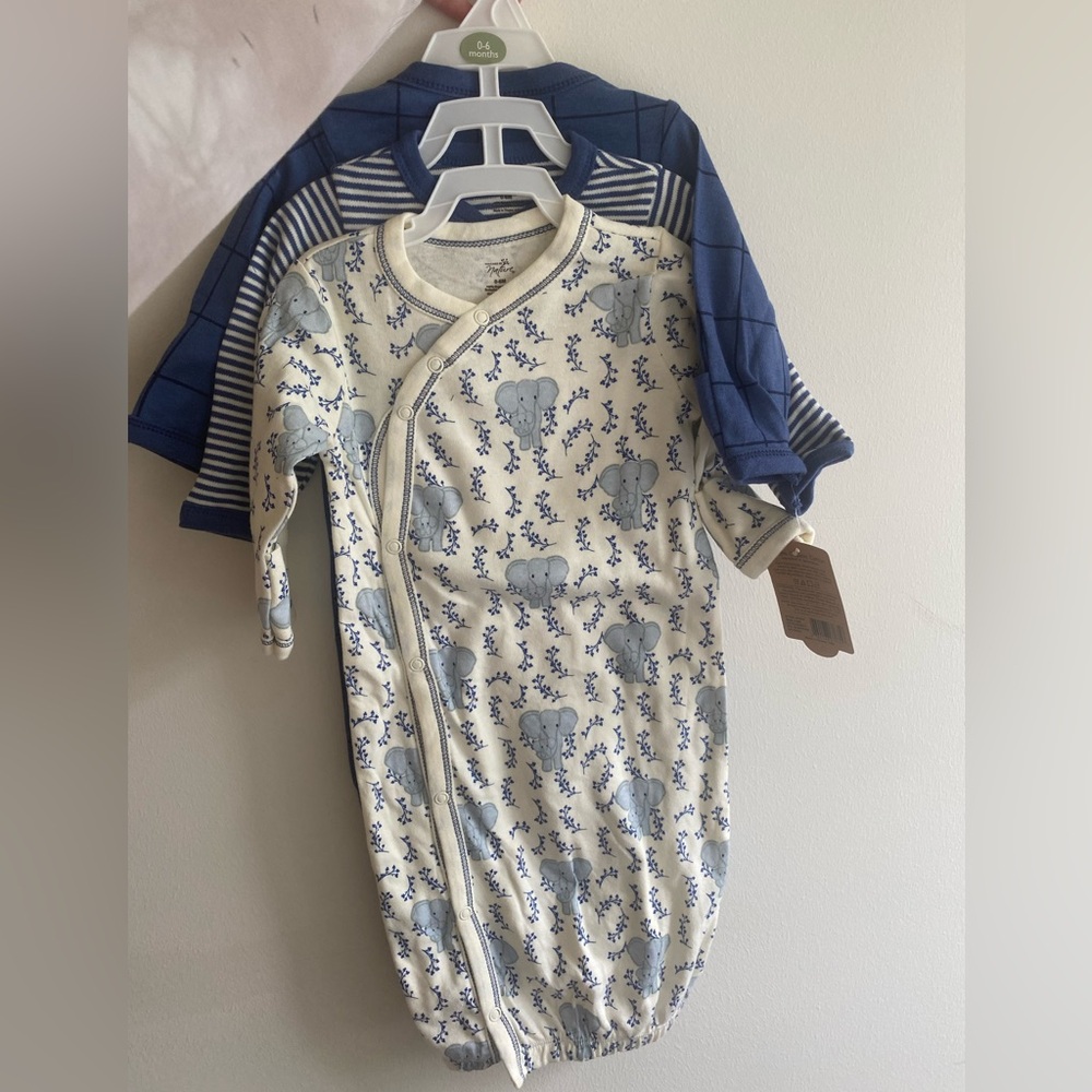 Touch by Nature Organic Cotton Zipper Gowns